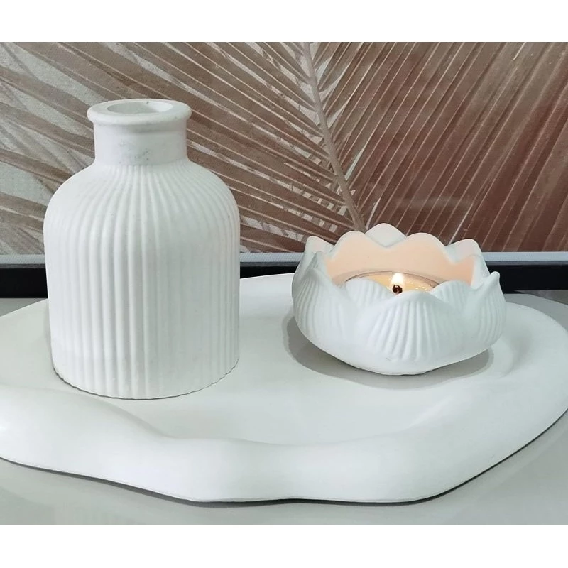 Vela + Vaso para Decoração